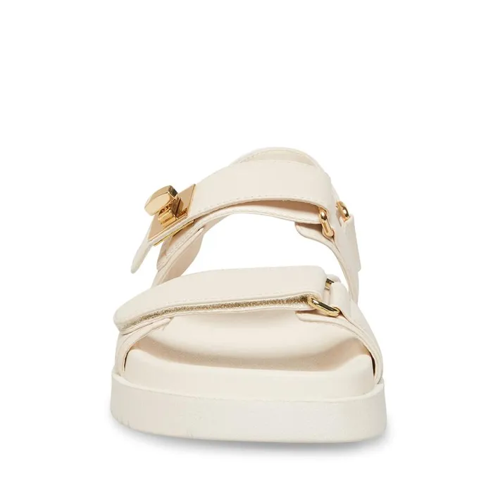 Steve Madden Mona Bone Leather Womens Sandals