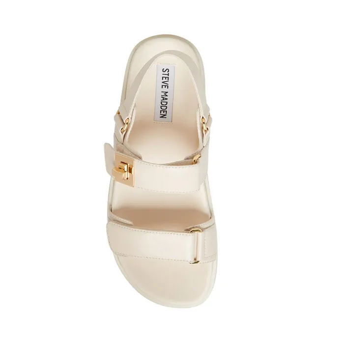 Steve Madden Mona Bone Leather Womens Sandals