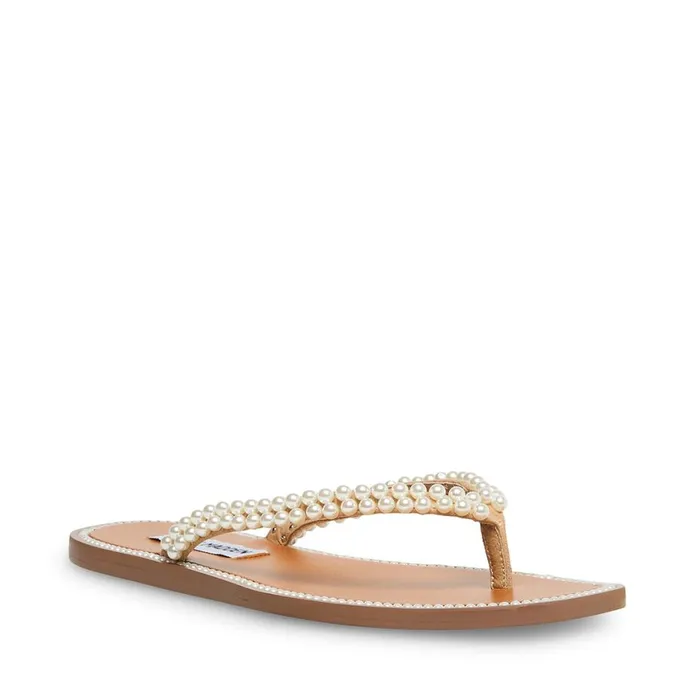 Steve Madden Nadira White Multi Womens Sandals