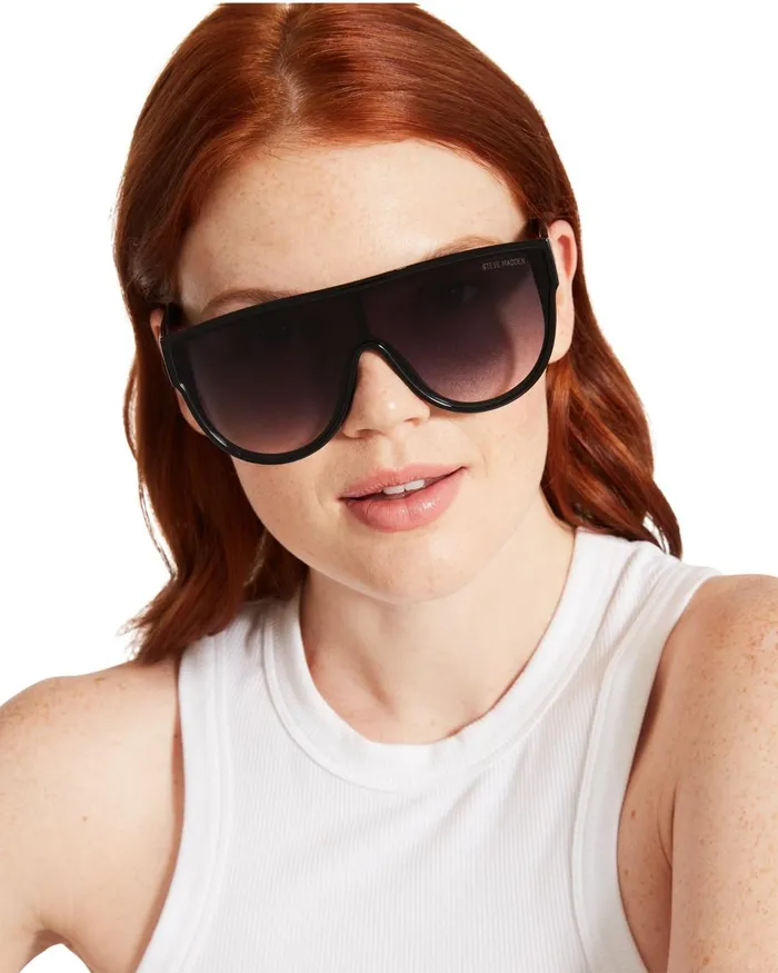 Steve Madden Nigel Sunglasses Black Womens Sunglasses