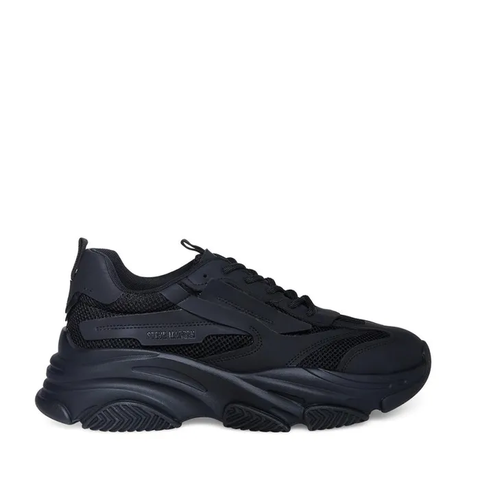 Steve Madden Possess Black Mens Sneakers