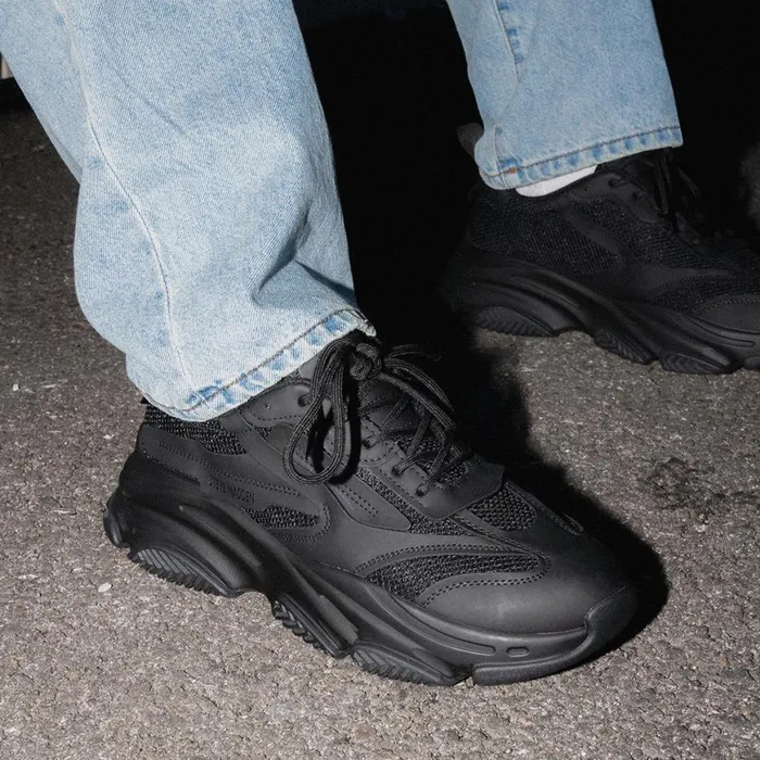 Steve Madden Possess Black Mens Sneakers