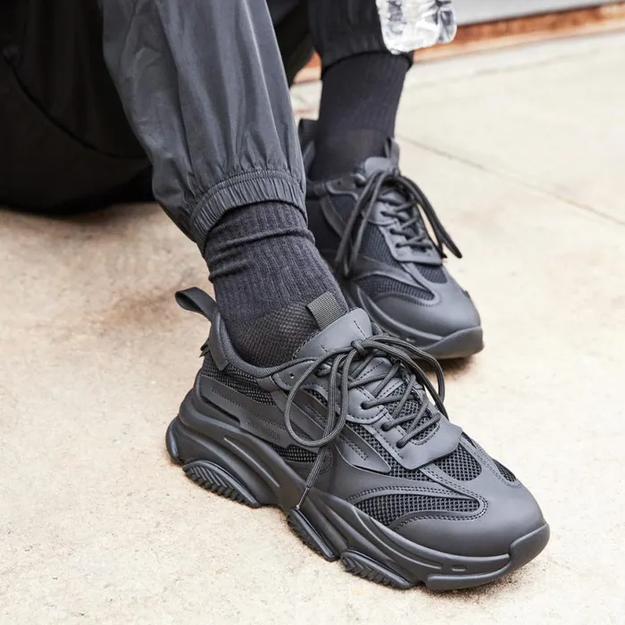 Steve Madden Possess Black Mens Sneakers