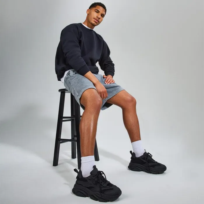 Steve Madden Possess Black Mens Sneakers