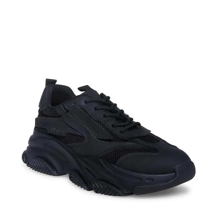 Steve Madden Possess Black Mens Sneakers