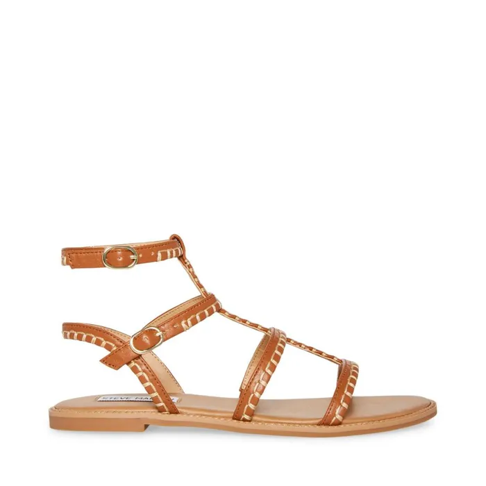 Steve Madden Roman Cognac Womens Sandals