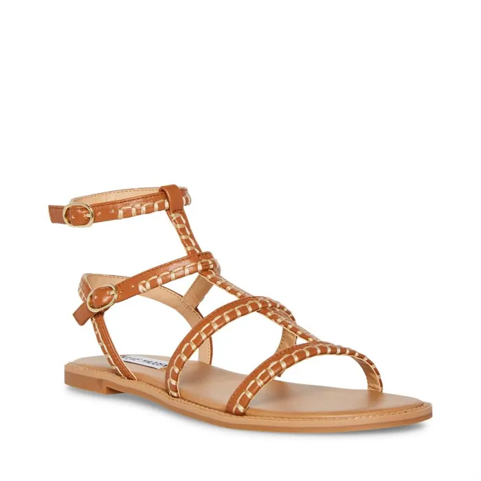 Steve Madden Roman Cognac Womens Sandals