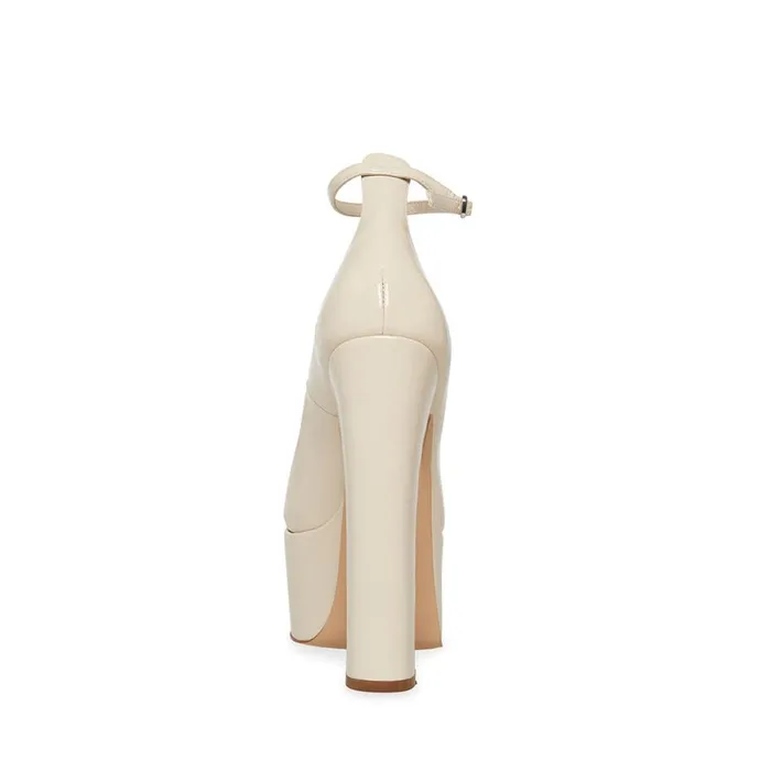 Steve Madden Skyrise Bone Patent Womens Heels