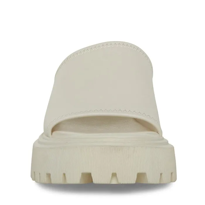 Steve Madden Sophina White Leather Womens Sandals