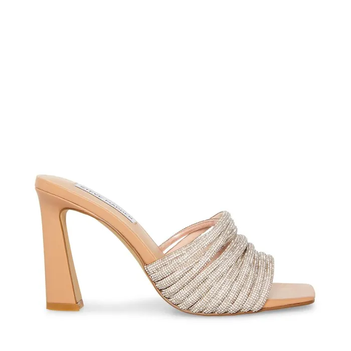 Steve Madden Soreya Tan Multi Womens Heels