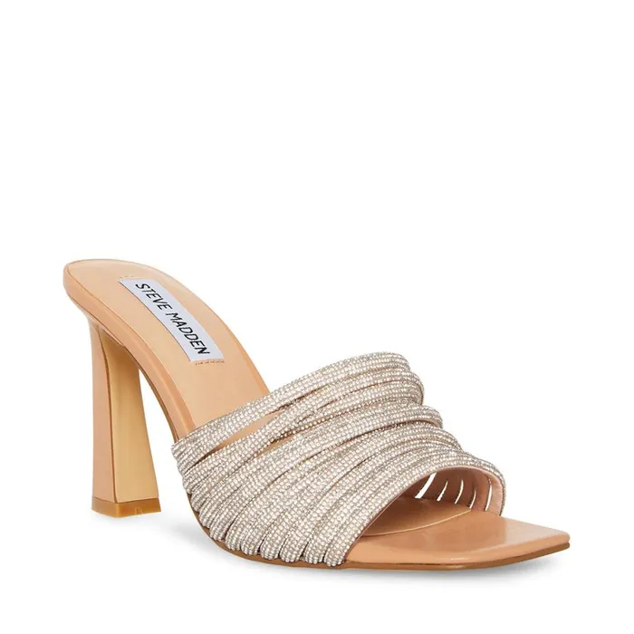 Steve Madden Soreya Tan Multi Womens Heels