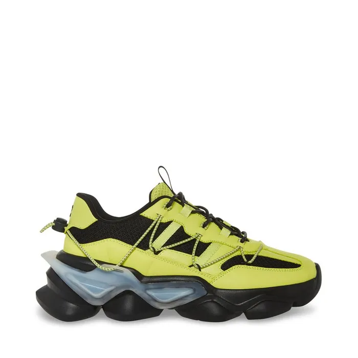 Steve Madden Storm Lime Mens Sneakers