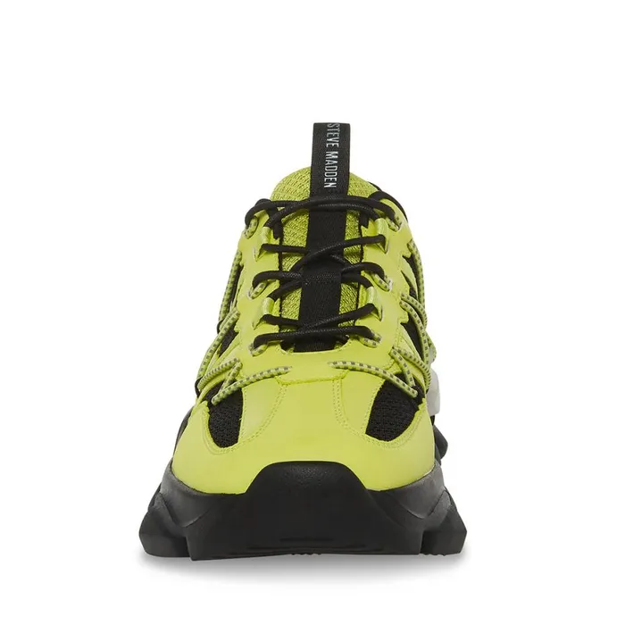 Steve Madden Storm Lime Mens Sneakers