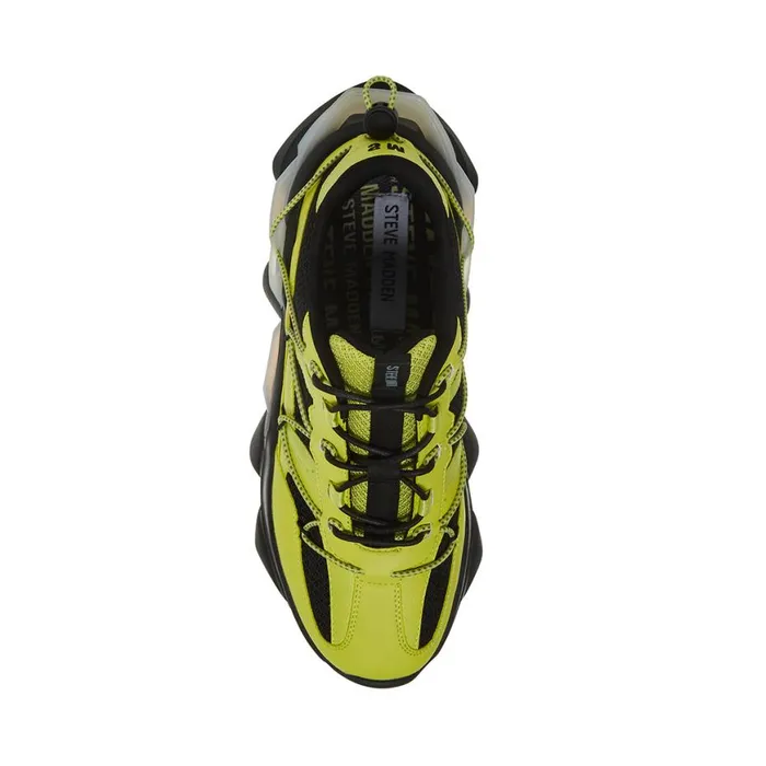 Steve Madden Storm Lime Mens Sneakers