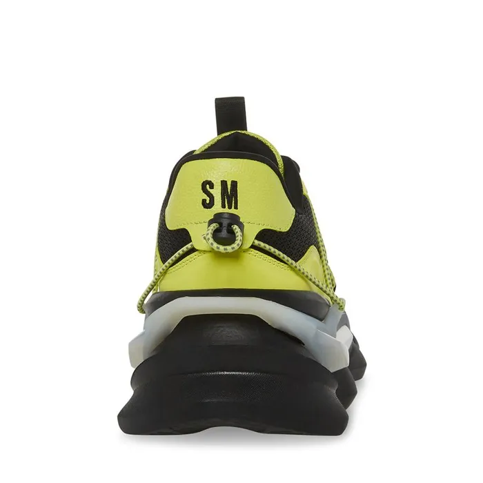 Steve Madden Storm Lime Mens Sneakers
