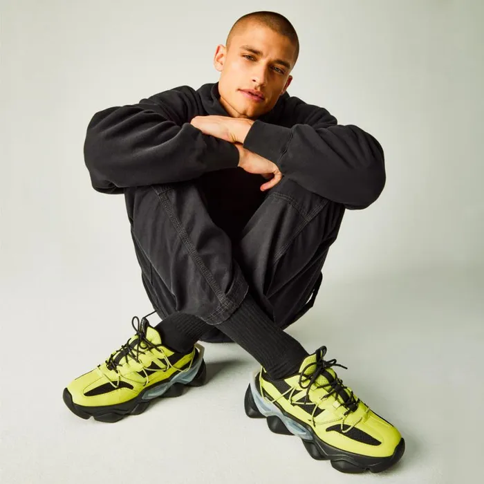 Steve Madden Storm Lime Mens Sneakers