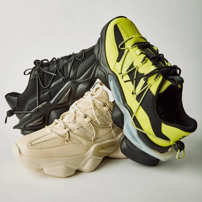 Steve Madden Storm Lime Mens Sneakers