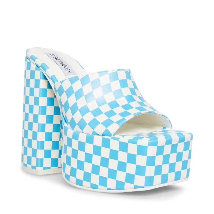 Steve Madden Trixie BlueWhite Womens Heels
