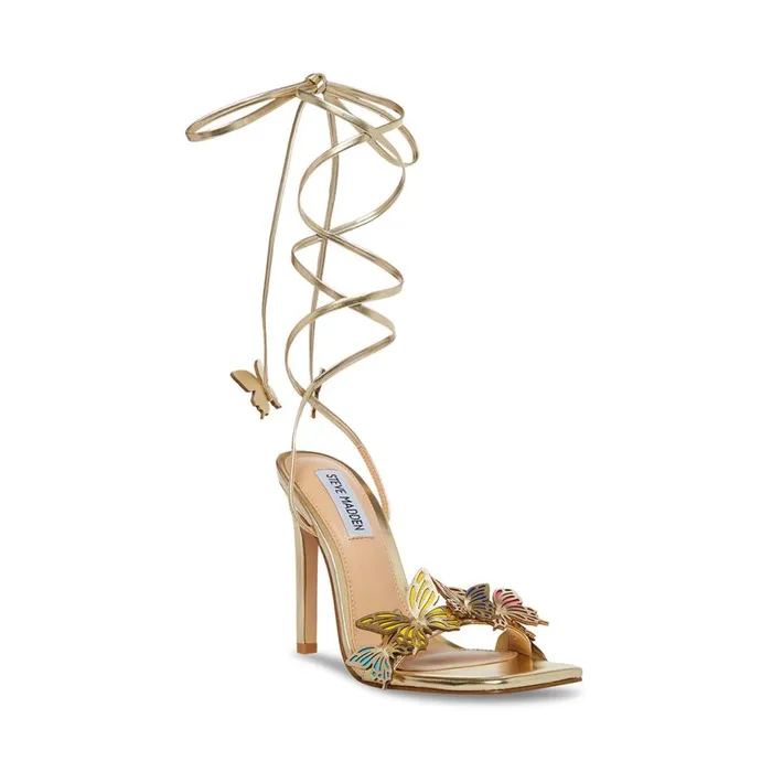 Steve Madden Utopia Gold Womens Heels