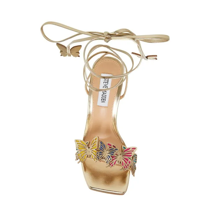 Steve Madden Utopia Gold Womens Heels