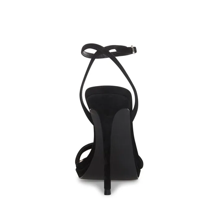 Steve Madden Wafer Black Suede Womens Heels