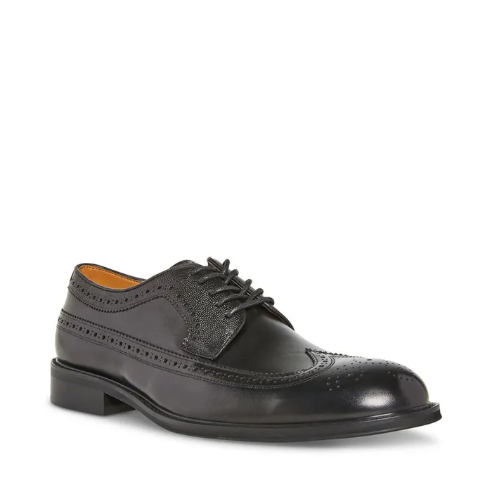 Steve Madden Xavion Black Leather Mens Dress Steve Madden Xavion Black Leather Mens Dress