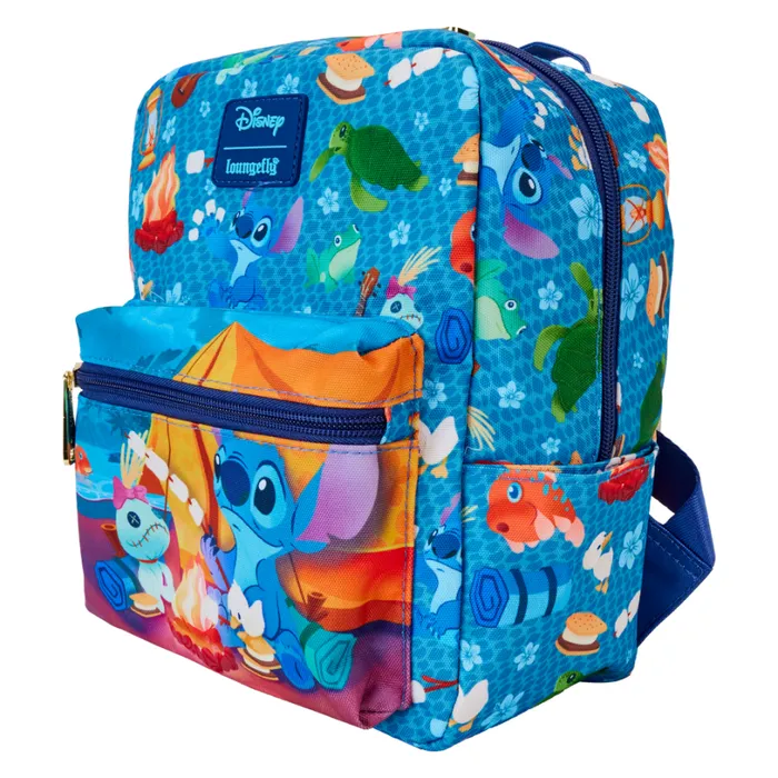 Stitch Camping Cuties AllOver Print Nylon Square Mini Backpack Unisex Loungefly Backpacks Stitch Camping Cuties AllOver Print Nylon Square Mini Backpack Unisex Loungefly Backpacks