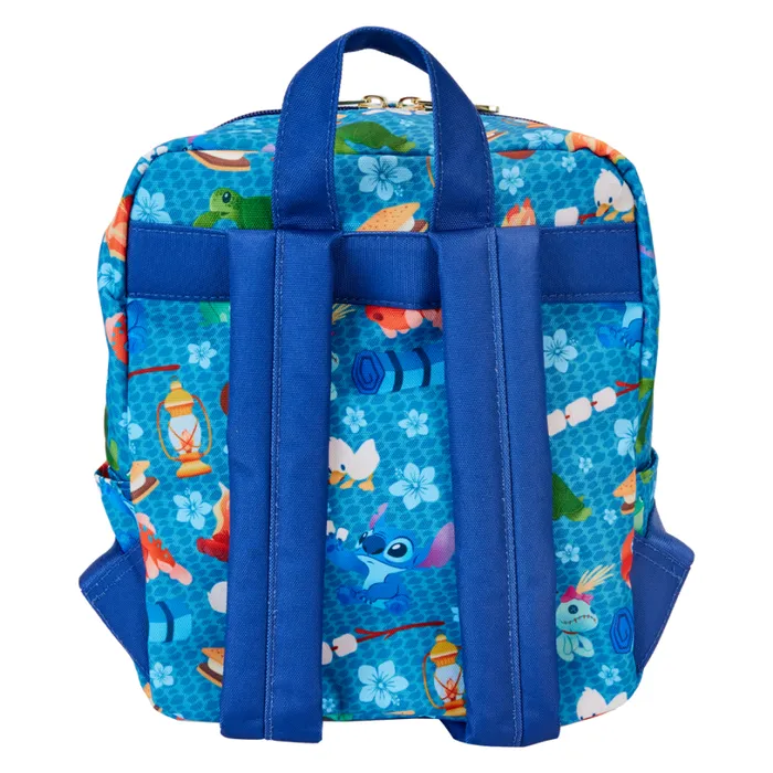 Stitch Camping Cuties AllOver Print Nylon Square Mini Backpack Unisex Loungefly Backpacks Stitch Camping Cuties AllOver Print Nylon Square Mini Backpack Unisex Loungefly Backpacks