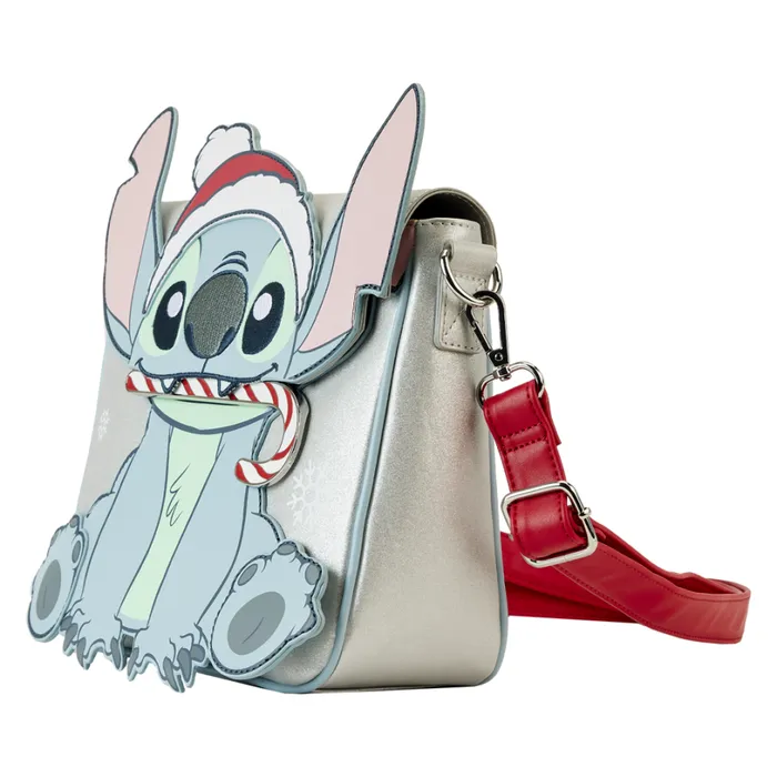 Stitch Holiday Glitter Crossbody Bag Unisex Loungefly Crossbody Bags Stitch Holiday Glitter Crossbody Bag Unisex Loungefly Crossbody Bags