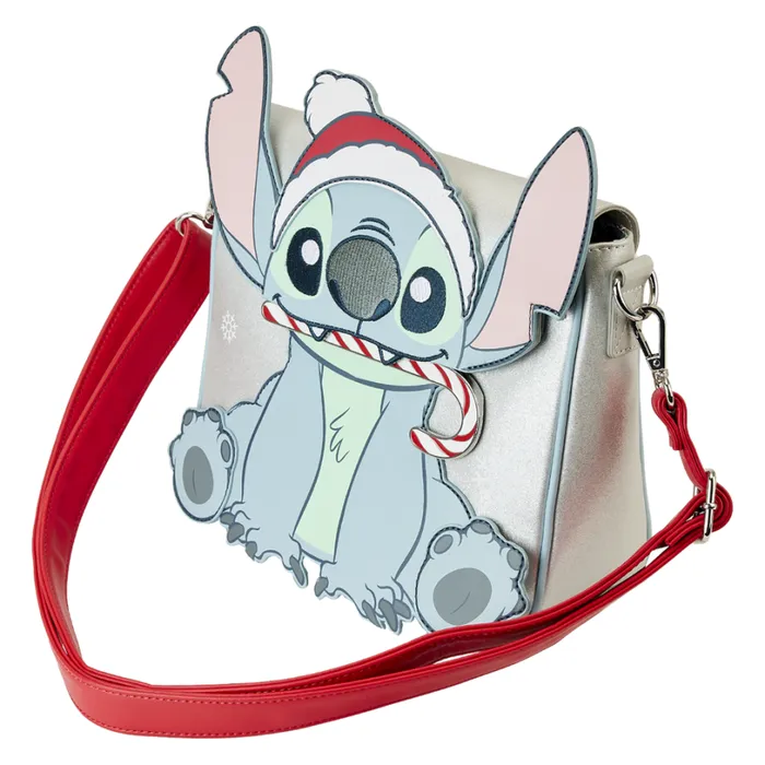 Stitch Holiday Glitter Crossbody Bag Unisex Loungefly Crossbody Bags Stitch Holiday Glitter Crossbody Bag Unisex Loungefly Crossbody Bags