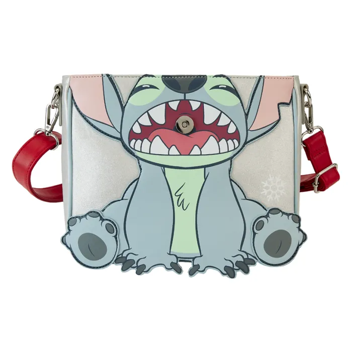 Stitch Holiday Glitter Crossbody Bag Unisex Loungefly Crossbody Bags Stitch Holiday Glitter Crossbody Bag Unisex Loungefly Crossbody Bags