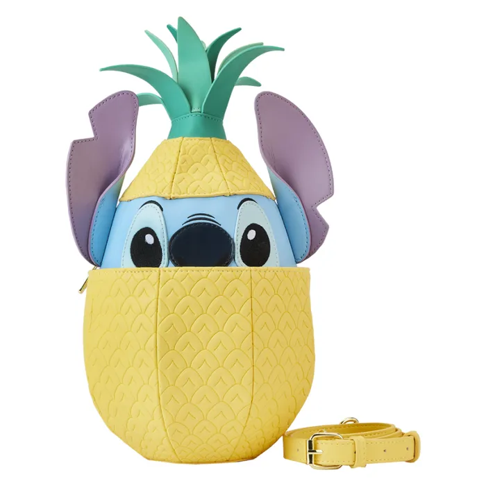 Stitch Shoppe Lilo And Stitch Figural Pineapple Crossbody Bag Unisex Loungefly Crossbody Bags Stitch Shoppe Lilo And Stitch Figural Pineapple Crossbody Bag Unisex Loungefly Crossbody Bags
