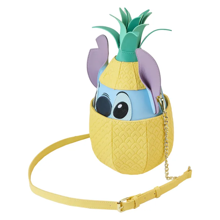Stitch Shoppe Lilo And Stitch Figural Pineapple Crossbody Bag Unisex Loungefly Crossbody Bags Stitch Shoppe Lilo And Stitch Figural Pineapple Crossbody Bag Unisex Loungefly Crossbody Bags