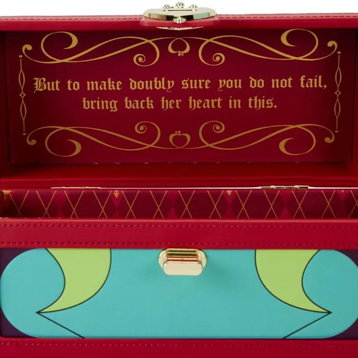 Stitch Shoppe Snow White Exclusive Evil Queen Heart Box Figural Crossbody Bag Unisex Loungefly Crossbody Bags Stitch Shoppe Snow White Exclusive Evil Queen Heart Box Figural Crossbody Bag Unisex Loungefly Crossbody Bags