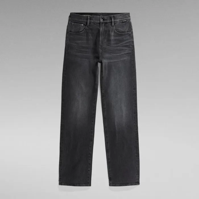 Straight Women GStar RAW Viktoria High Straight Jeans Worn In Black Moon