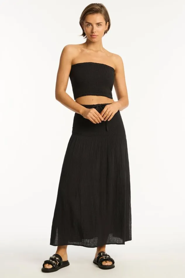 Sunset Beach Bandeau Top Sunset Black Women Sea Level Tops