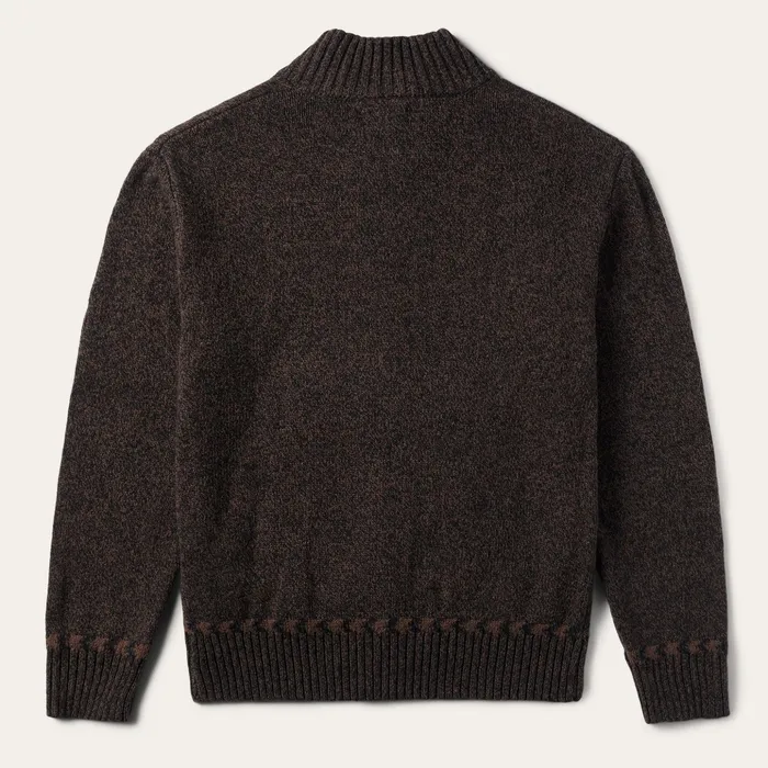 Sweaters and Hoodies Men Stetson Vertical Aztec Cardigan Brown