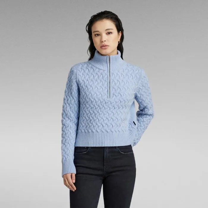 Sweaters Women GStar RAW Chunky Skipper Knitted Sweater Icelandic Blue