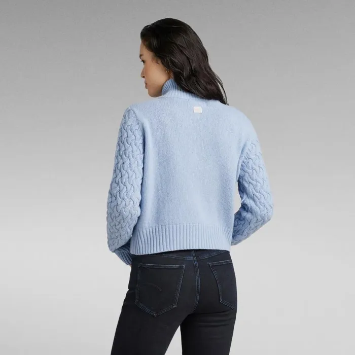 Sweaters Women GStar RAW Chunky Skipper Knitted Sweater Icelandic Blue