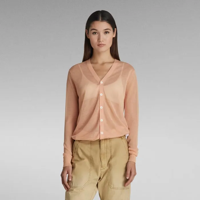 Sweaters Women GStar RAW Core Cardigan Knit Peach Nougat