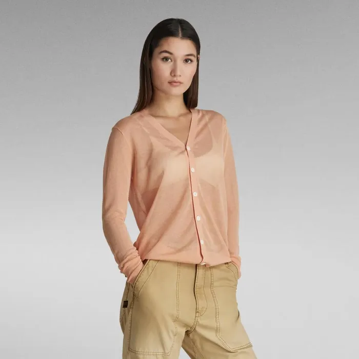 Sweaters Women GStar RAW Core Cardigan Knit Peach Nougat