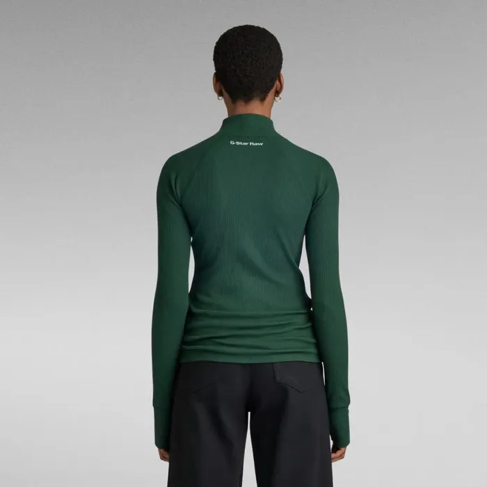 Sweaters Women GStar RAW Slim Rib Mock Top Laub