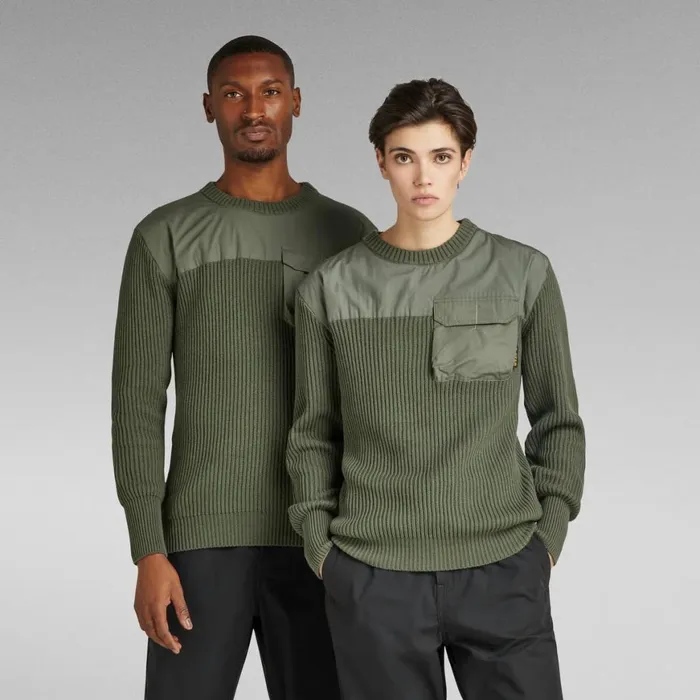 Sweaters Women GStar RAW Unisex Army Knit Light Hunter
