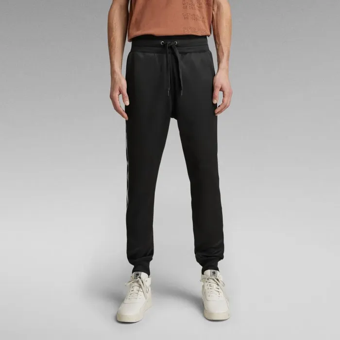 Sweatpants Men GStar RAW Aichesal Or Slim Tapered Sweat Pants Dark Black