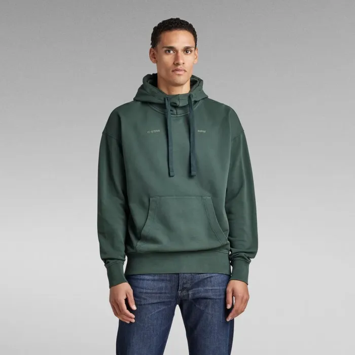 Sweatshirts and Hoodies Men GStar RAW Garment Dyed Oversized Hoodie Laub