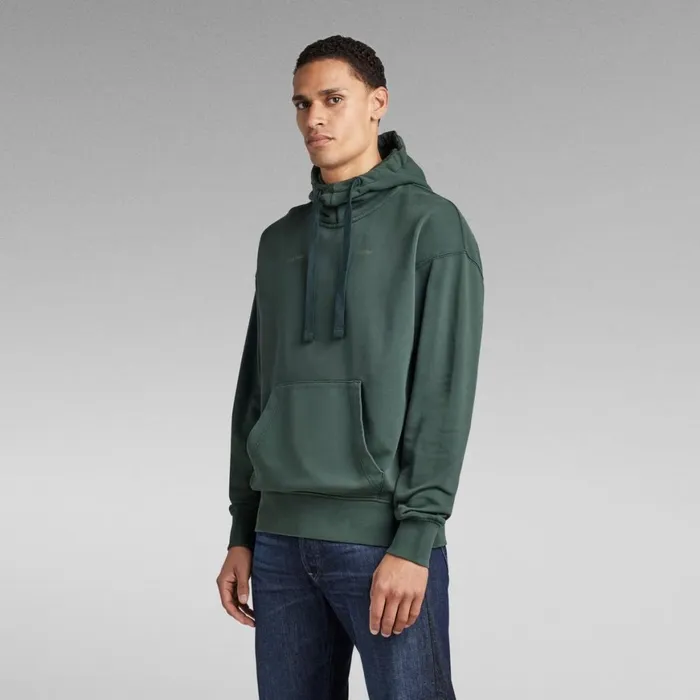 Sweatshirts and Hoodies Men GStar RAW Garment Dyed Oversized Hoodie Laub