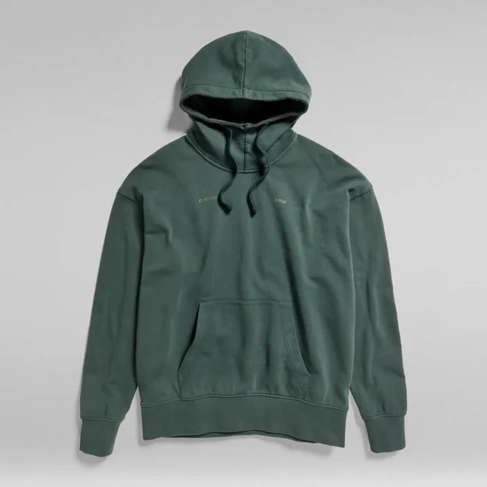 Sweatshirts and Hoodies Men GStar RAW Garment Dyed Oversized Hoodie Laub