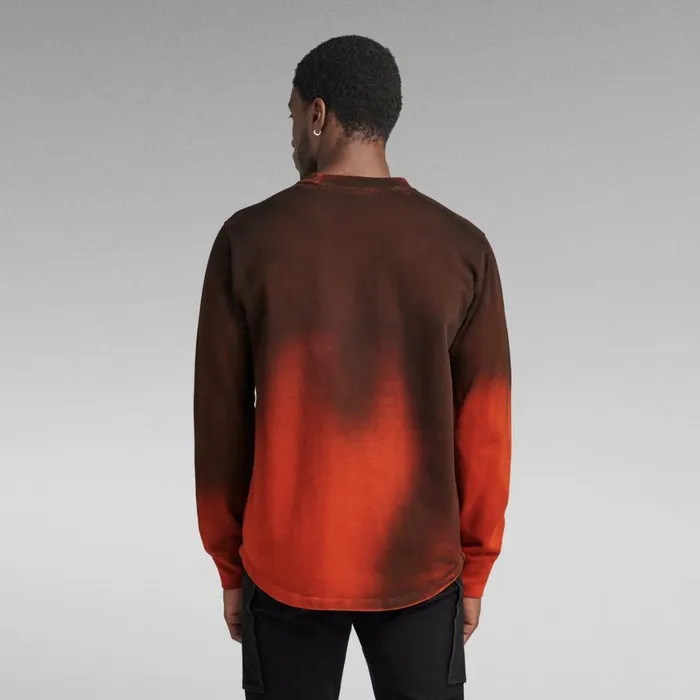 Sweatshirts and Hoodies Men GStar RAW Hand Sprayed Lash Sweater Rooibos Tea Sprayed