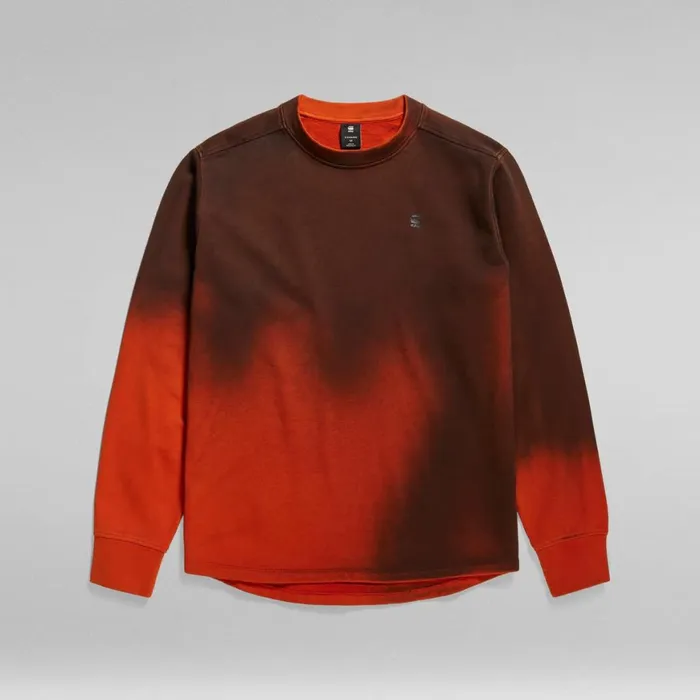 Sweatshirts and Hoodies Men GStar RAW Hand Sprayed Lash Sweater Rooibos Tea Sprayed