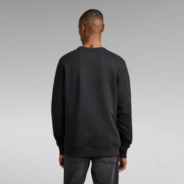 Sweatshirts and Hoodies Men GStar RAW Multi Colored RAW Sweater Dark Black